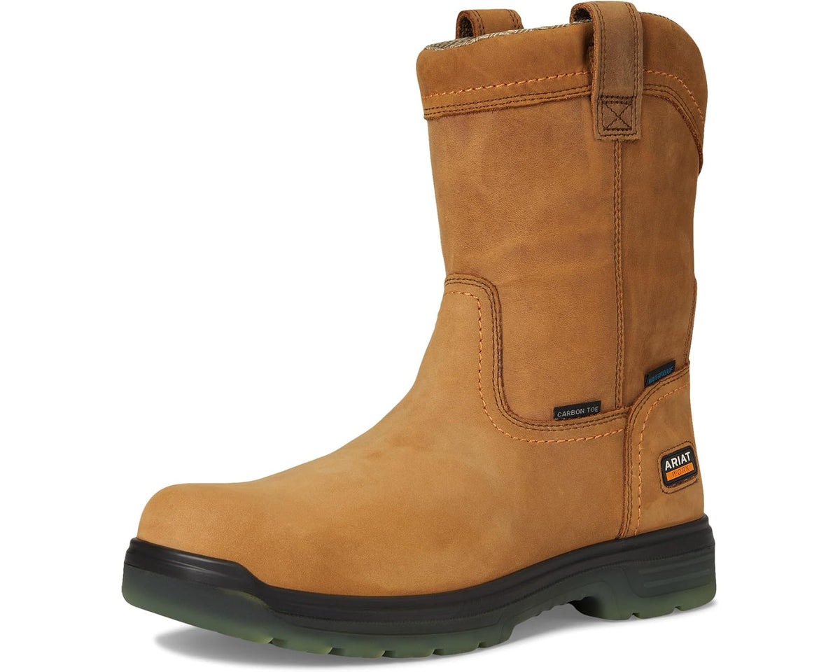 Men's Ariat Turbo Pull-On Carbon Toe Waterproof Aged Bark - Eurostride