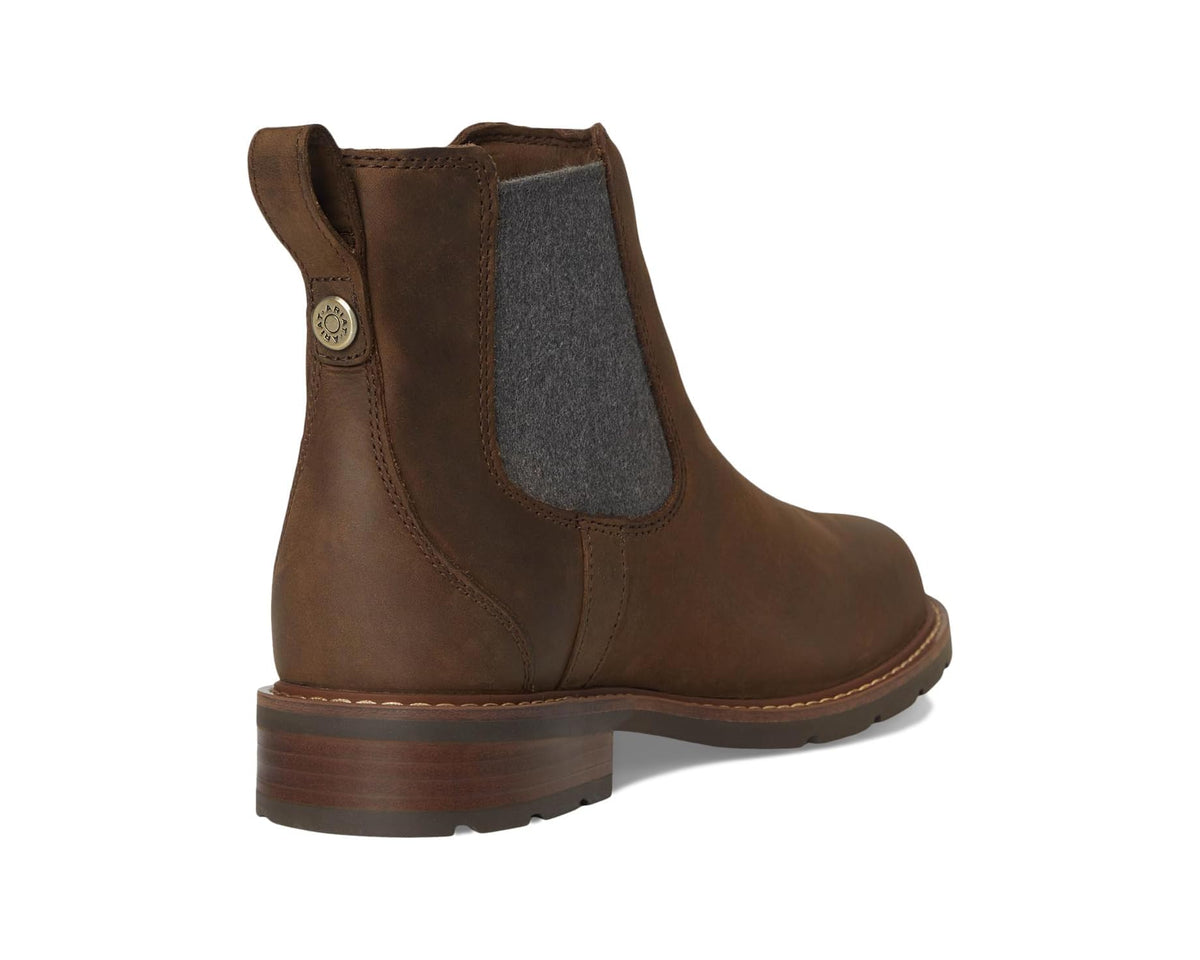 Men's Ariat Wexford Waterproof Chelsea Boot Palm Brown - Eurostride