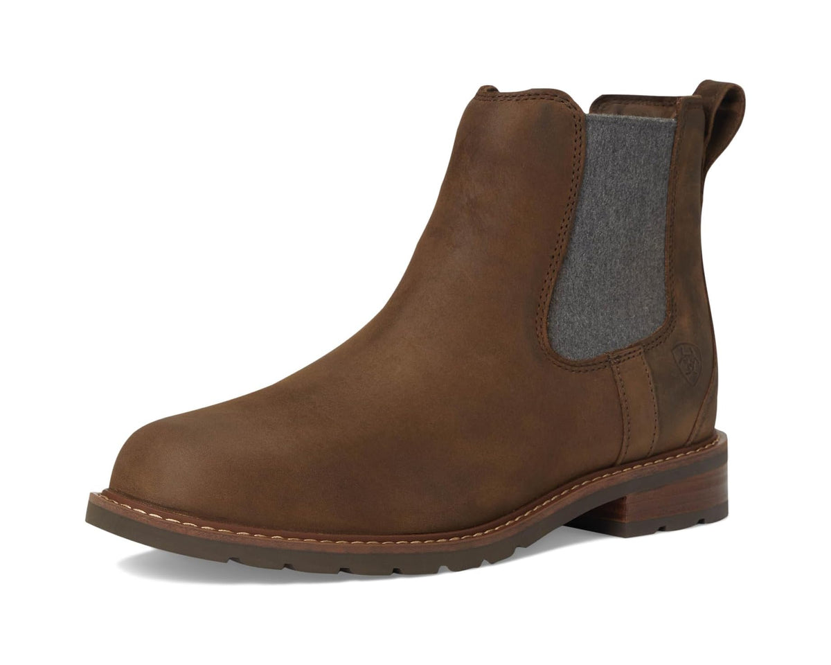Men's Ariat Wexford Waterproof Chelsea Boot Palm Brown - Eurostride