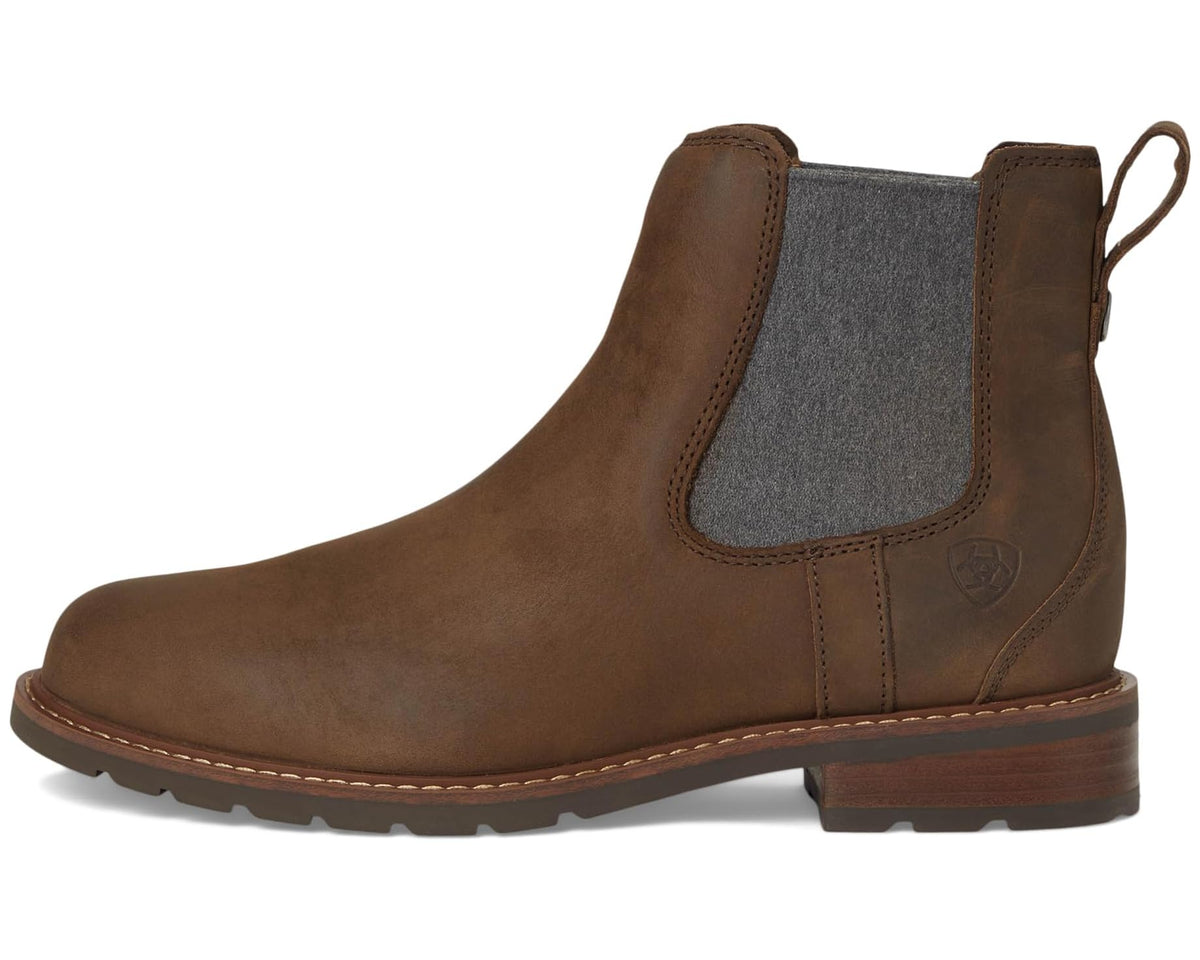 Men's Ariat Wexford Waterproof Chelsea Boot Palm Brown - Eurostride