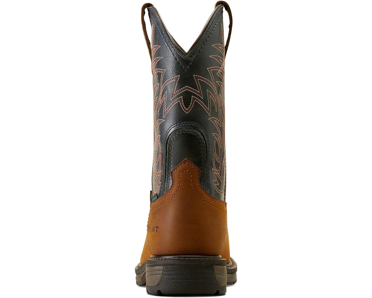 Men's Ariat WorkHog MetGuard CSA Waterproof Composite Toe Work Boots Dark Copper - Eurostride