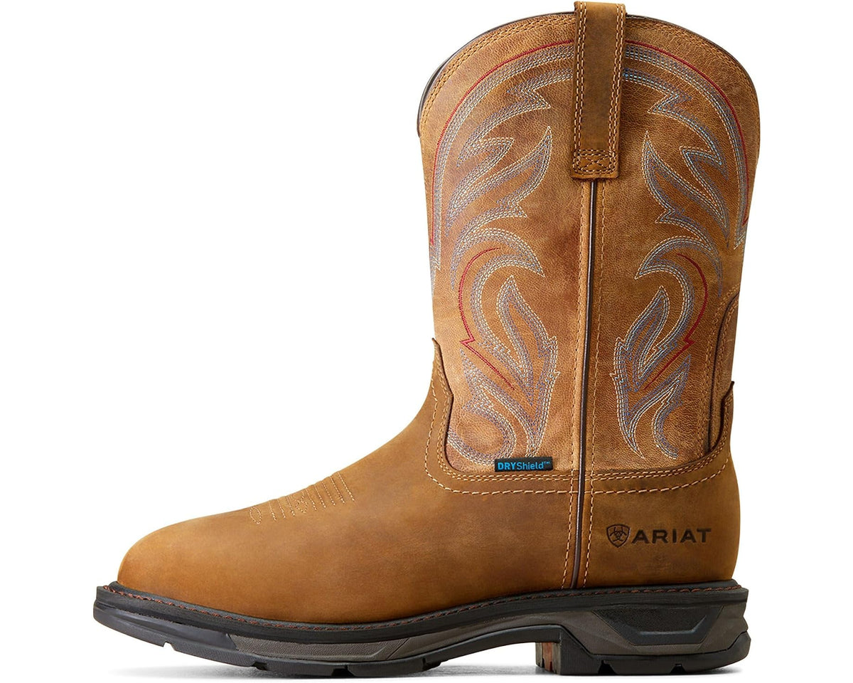 Men's Ariat WorkHog XT Waterproof Work Boots Distressed Brown - Eurostride