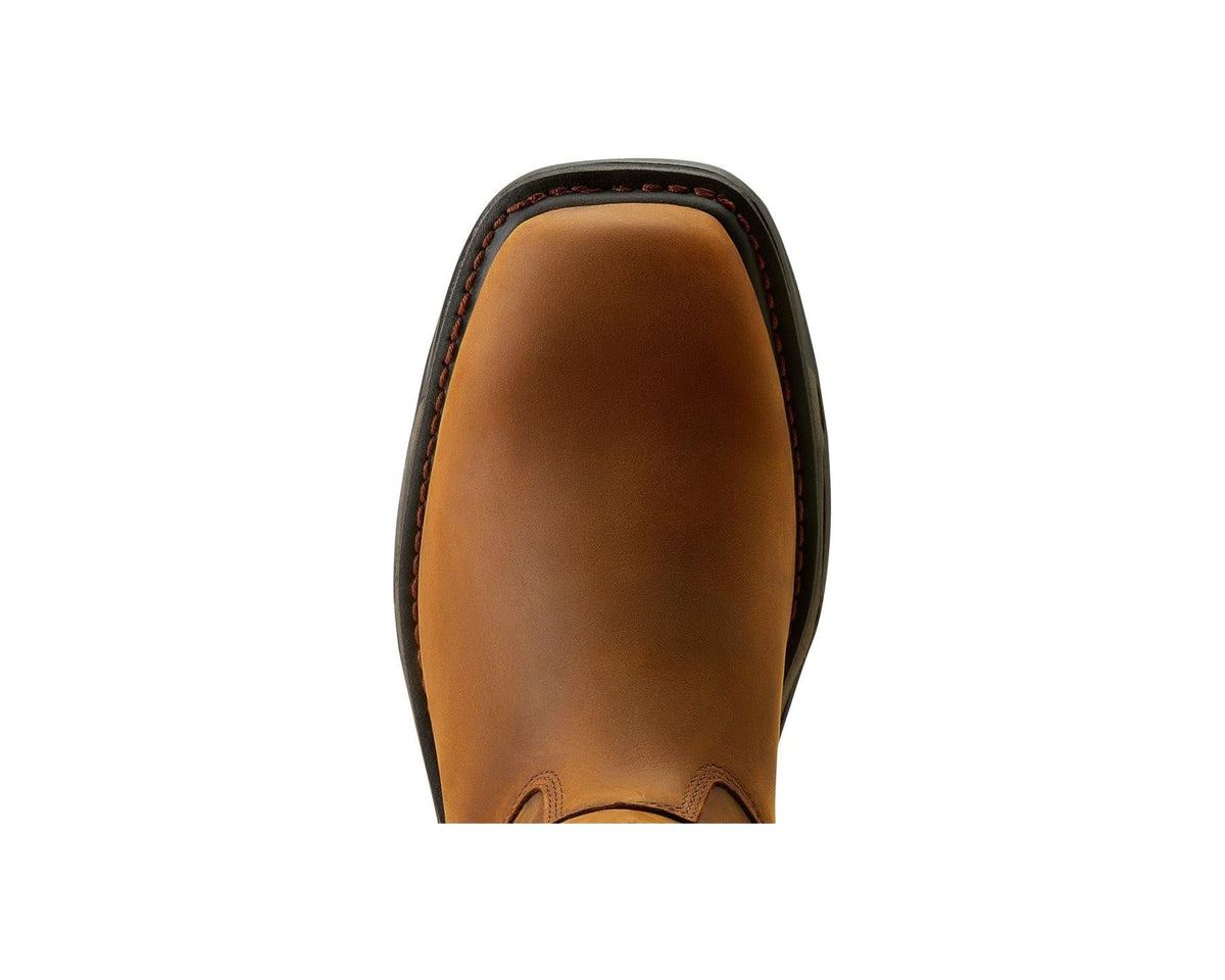 Men's Ariat WorkHog XT Wellington Waterproof Work Boot Distressed Brown - Eurostride