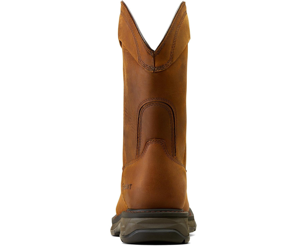 Men's Ariat WorkHog XT Wellington Waterproof Work Boot Distressed Brown - Eurostride
