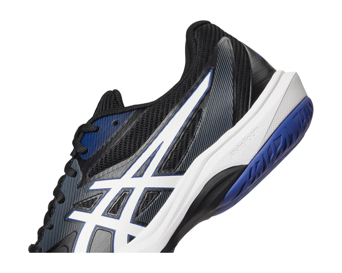 Men's ASICS Game FF Tennis Shoes Black/White - Eurostride