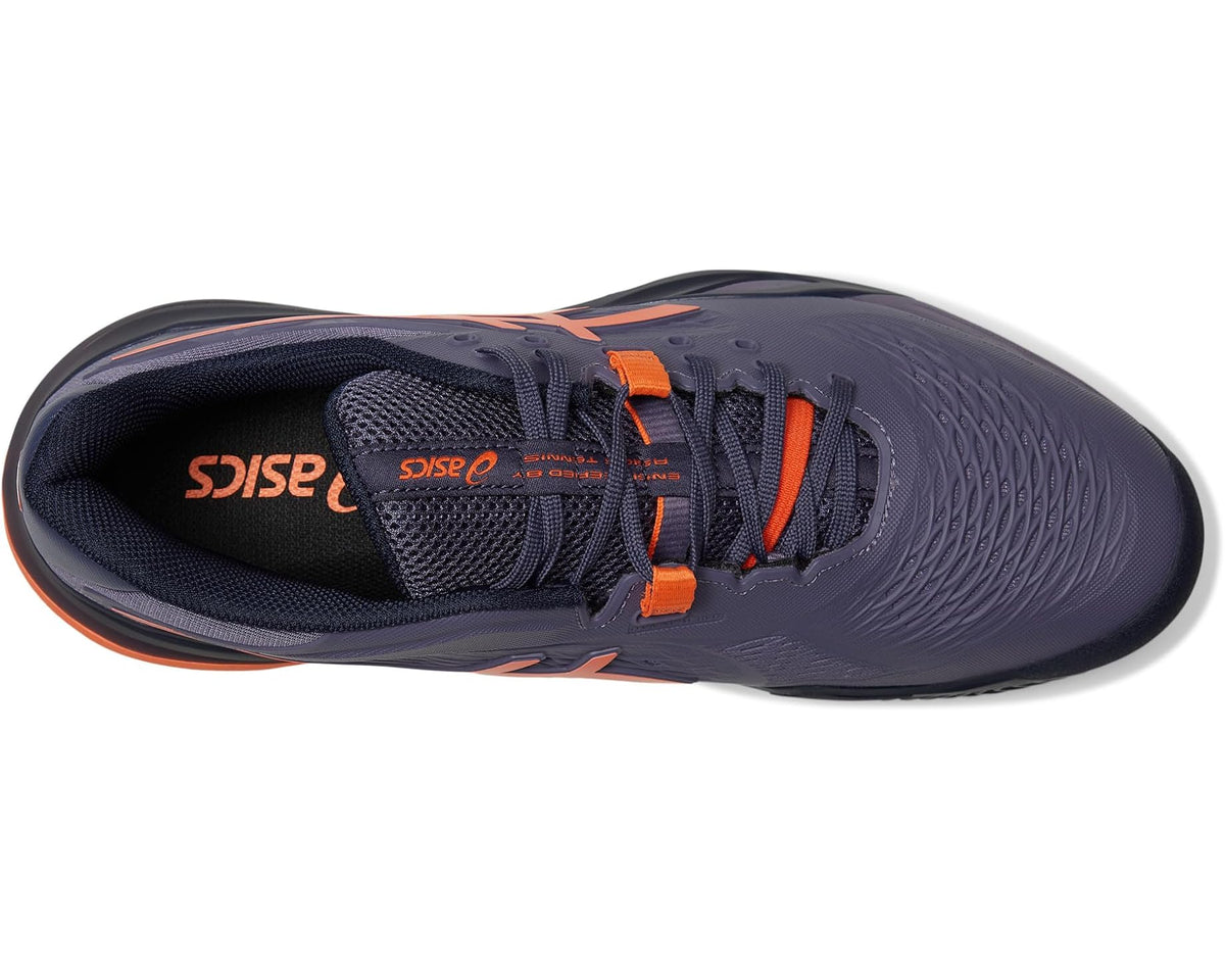 Men's ASICS Gel-Resolution X Clay Greyish Purple/Nova Orange - Eurostride
