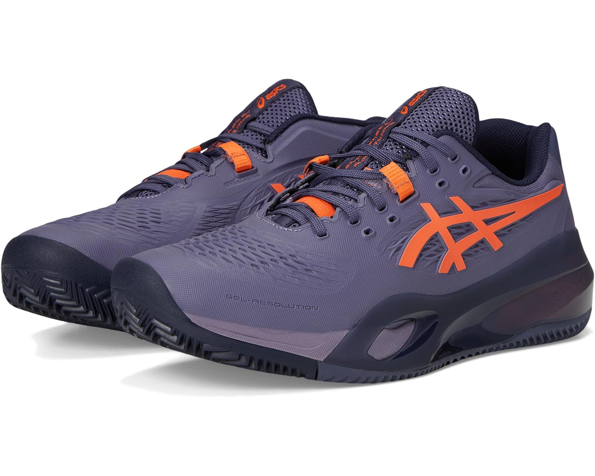 Men's ASICS Gel-Resolution X Clay Greyish Purple/Nova Orange - Eurostride