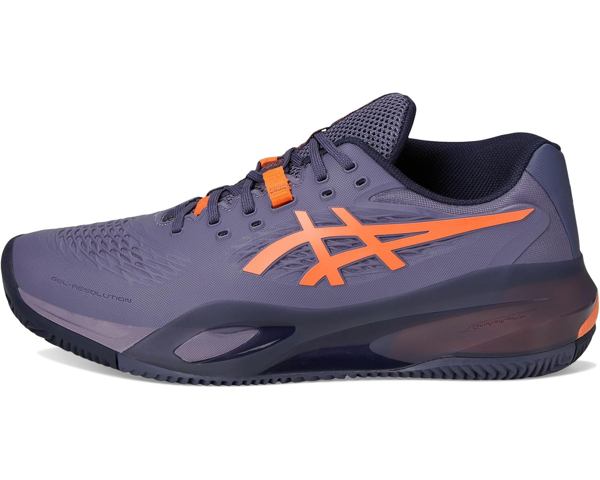 Men's ASICS Gel-Resolution X Clay Greyish Purple/Nova Orange - Eurostride