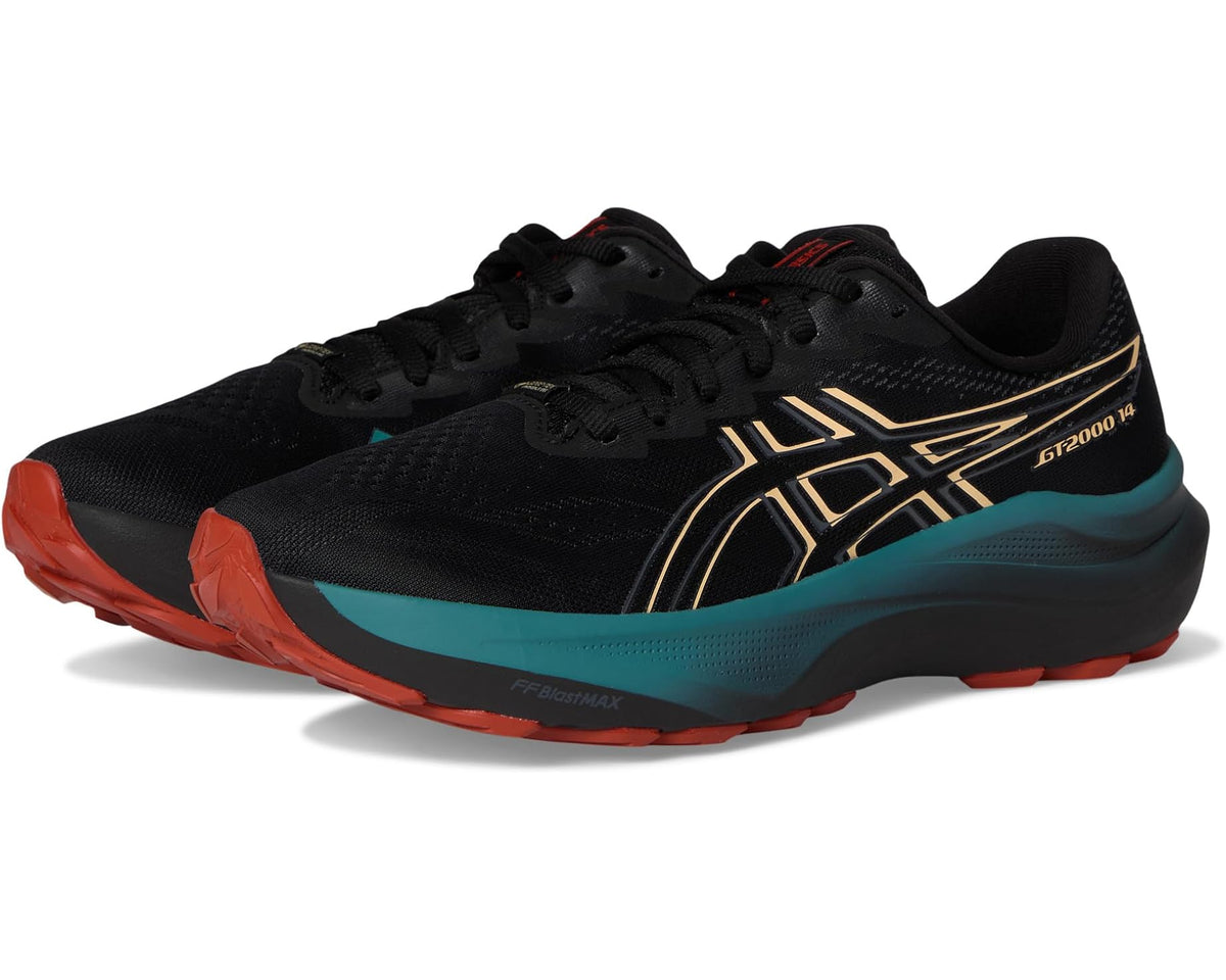 Men's ASICS Gt-2000 14 Gtx Black/Apricot Crush - Eurostride