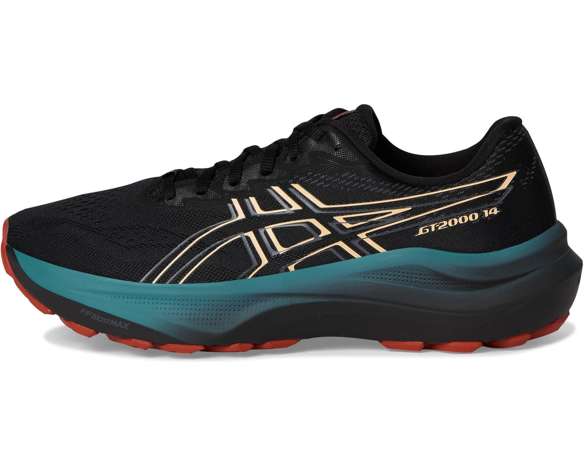 Men's ASICS Gt-2000 14 Gtx Black/Apricot Crush - Eurostride