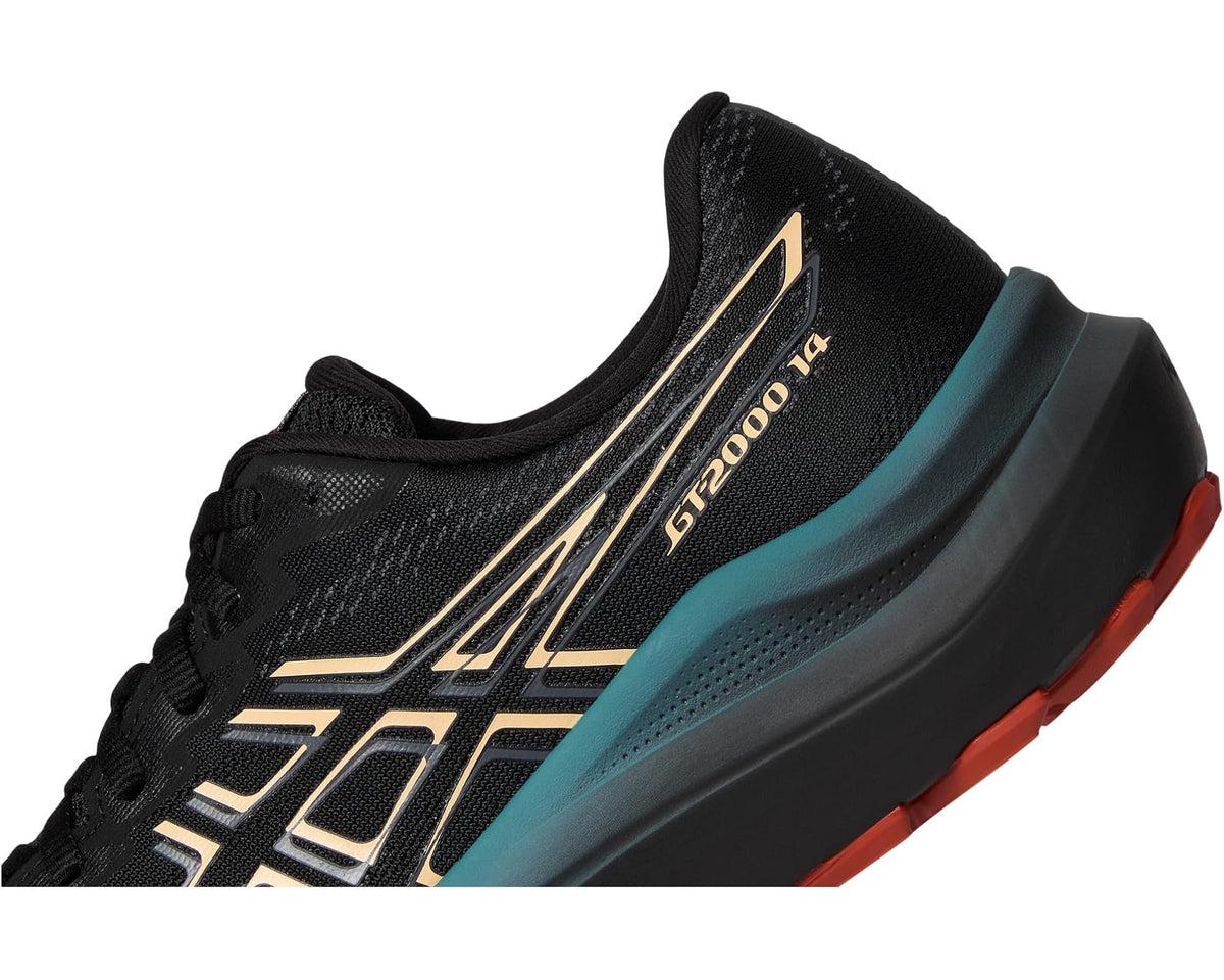 Men's ASICS Gt-2000 14 Gtx Black/Apricot Crush - Eurostride