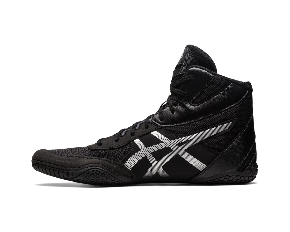 Men's ASICS Matcontrol 3 Wrestling Shoe Black/Pure Silver - Eurostride