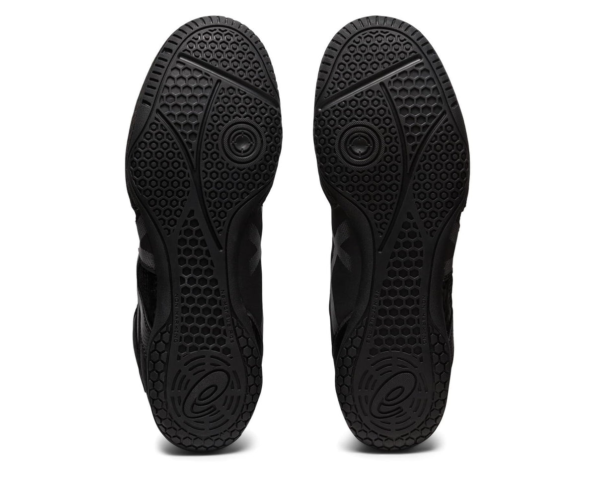 Men's ASICS Matcontrol 3 Wrestling Shoe Black/Pure Silver - Eurostride