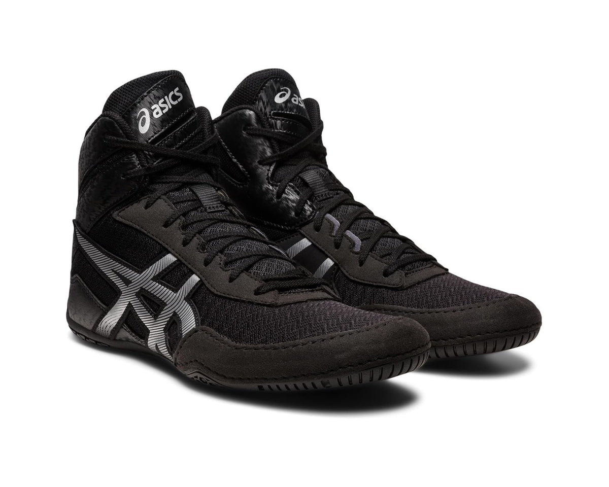 Men's ASICS Matcontrol 3 Wrestling Shoe Black/Pure Silver - Eurostride