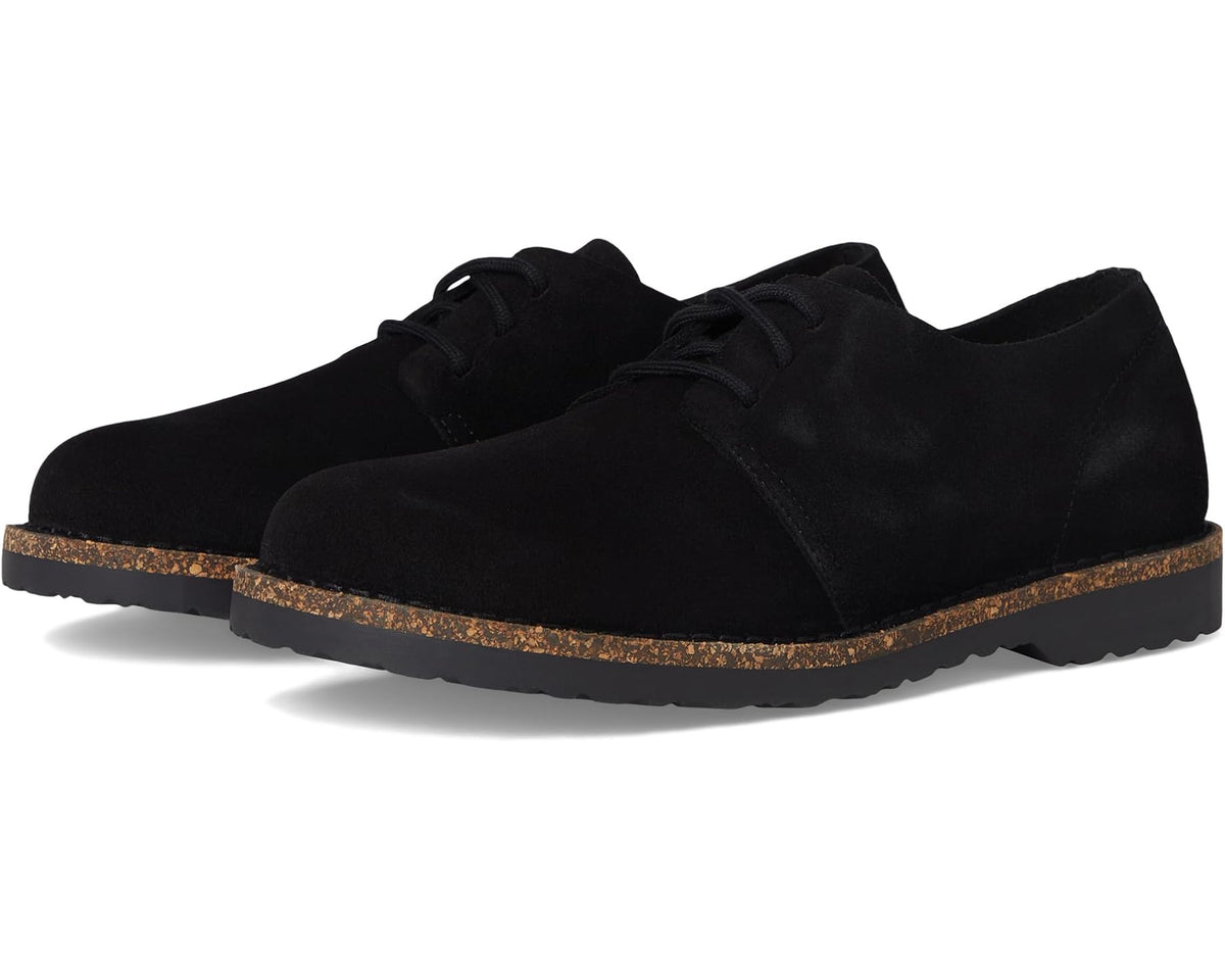 Men's Birkenstock Uppsala Low Lace Up - Suede Black - Eurostride