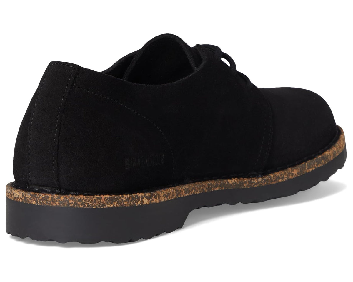 Men's Birkenstock Uppsala Low Lace Up - Suede Black - Eurostride