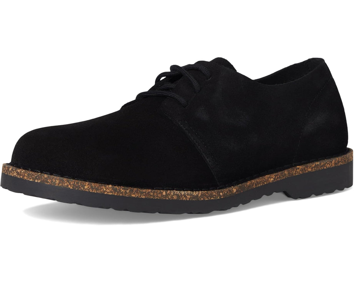 Men's Birkenstock Uppsala Low Lace Up - Suede Black - Eurostride