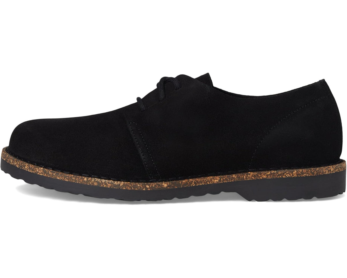 Men's Birkenstock Uppsala Low Lace Up - Suede Black - Eurostride