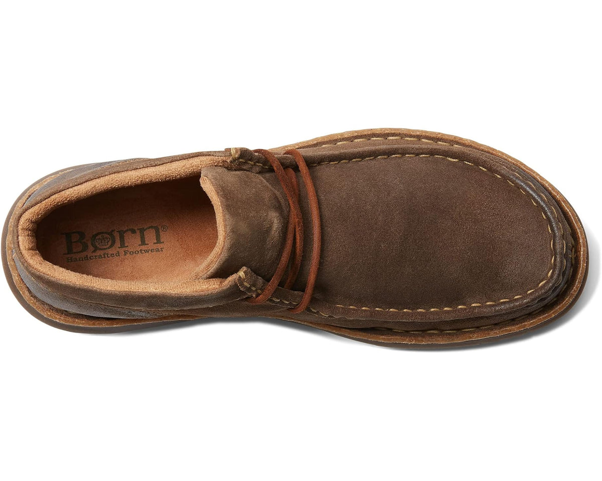 Men's Born Brock Taupe Distressed Leather - Eurostride