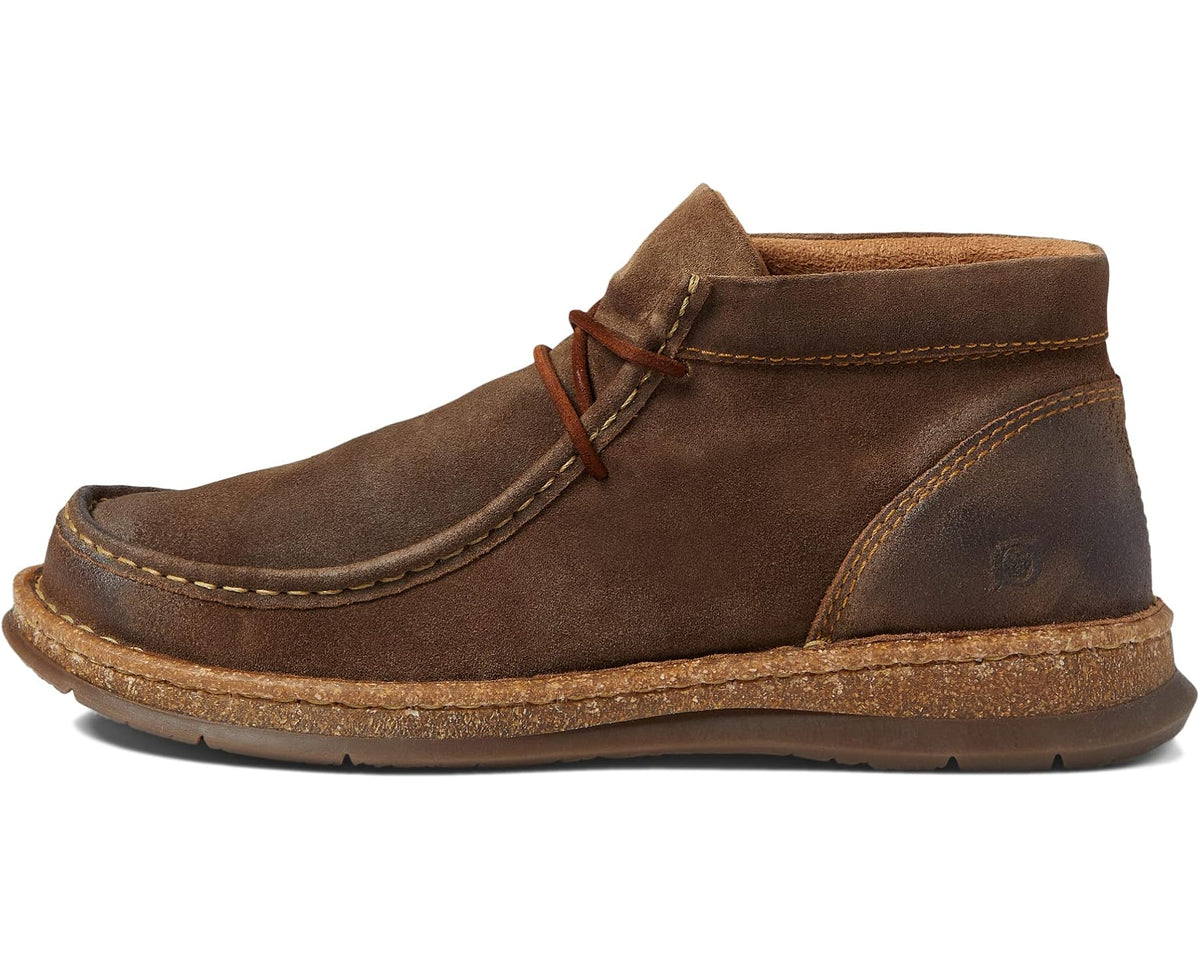 Men's Born Brock Taupe Distressed Leather - Eurostride