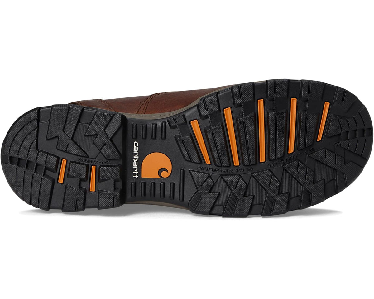 Men's Carhartt 6 Ground Force Waterproof Composite Toe Work Boots Brown Oil Tanned Leather - Eurostride