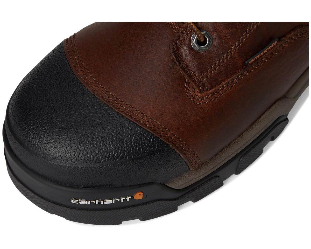 Men's Carhartt 6 Ground Force Waterproof Composite Toe Work Boots Brown Oil Tanned Leather - Eurostride