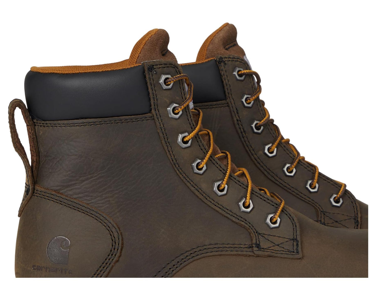Men's Carhartt Frontier 6 Water Resistant Composite Toe Boots Mossy Brown - Eurostride