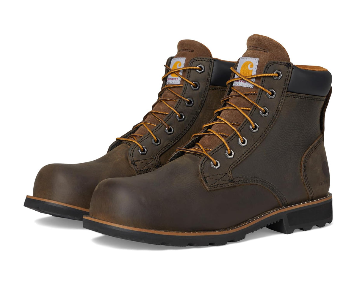 Men's Carhartt Frontier 6 Water Resistant Composite Toe Boots Mossy Brown - Eurostride