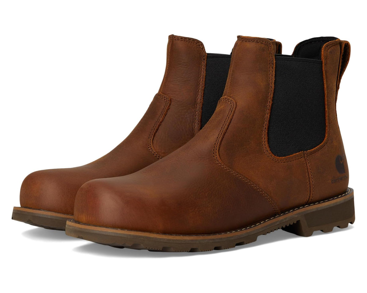 Men's Carhartt Frontier Water Resistant Steel Toe Chelsea Brown - Eurostride