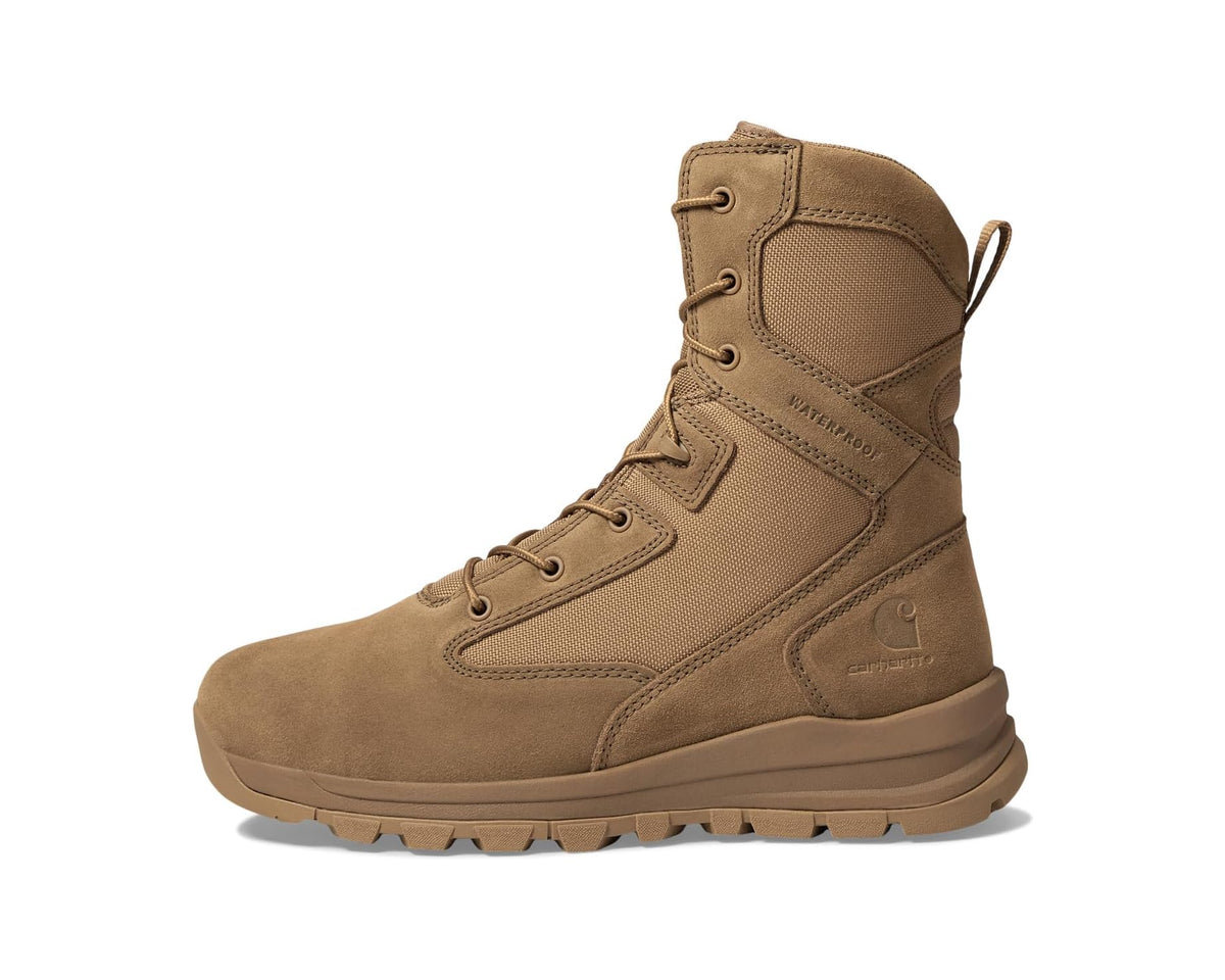 Men's Carhartt Gilmore WP 8 Side Zip Soft Toe Boot Coyote Suede - Eurostride