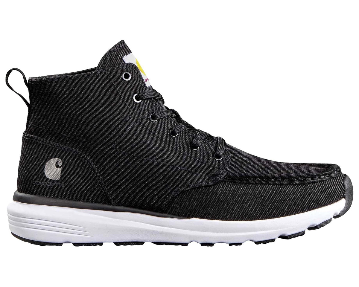 Men's Carhartt Haslett Moc Toe Canvas Chukka Black Lightweight Durable Canvas - Eurostride