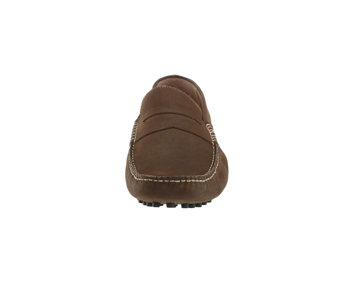 Men's Carlos by Carlos Santana Ritchie Driver Loafers Olive Calf Nubuck - Eurostride
