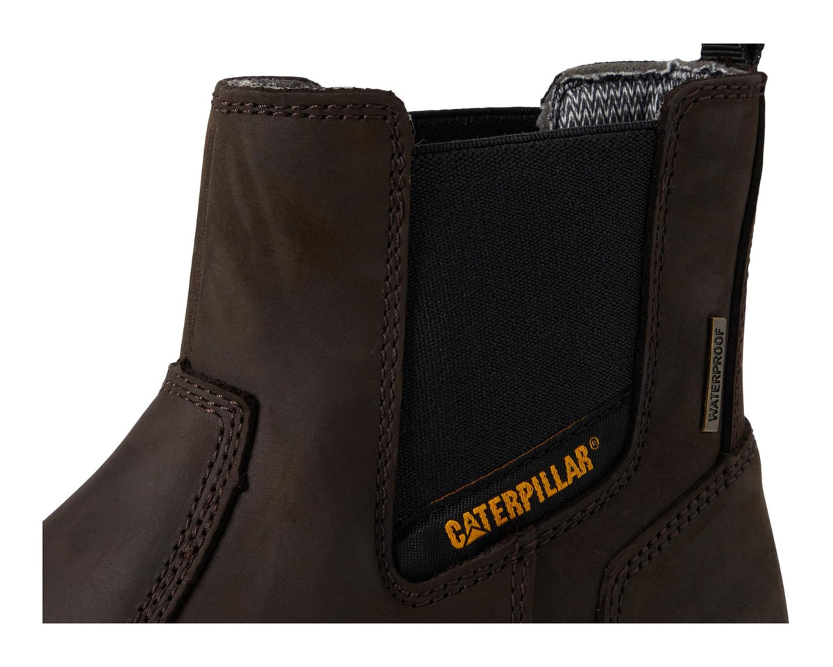Men's Caterpillar Striver Chelsea Waterproof Steel Toe Brown - Eurostride
