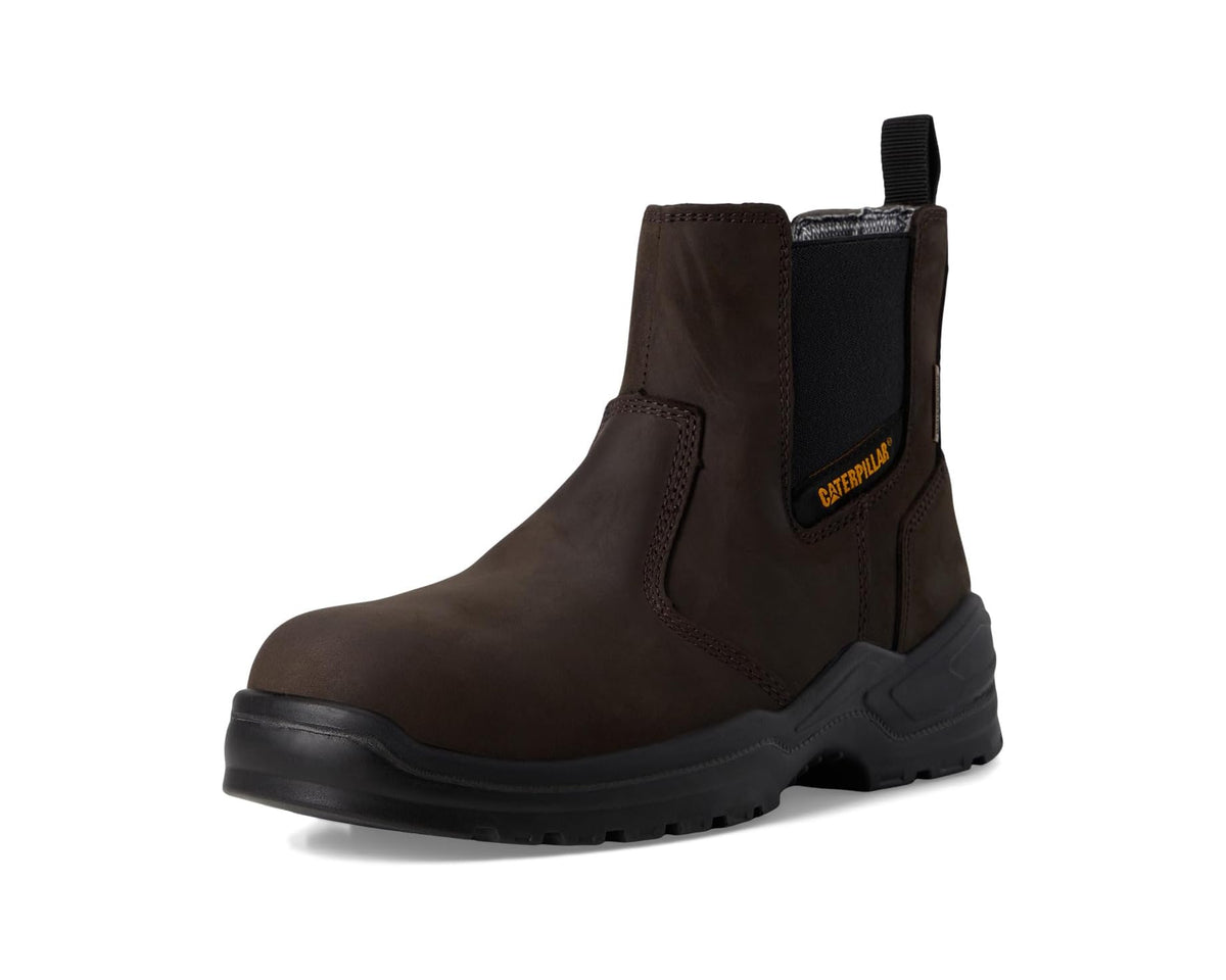 Men's Caterpillar Striver Chelsea Waterproof Steel Toe Brown - Eurostride