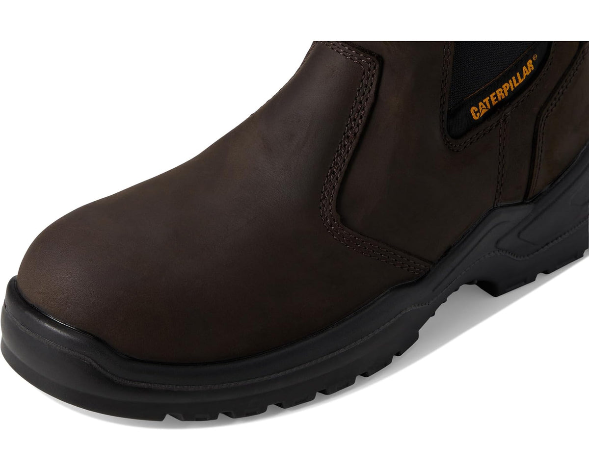 Men's Caterpillar Striver Chelsea Waterproof Steel Toe Brown - Eurostride