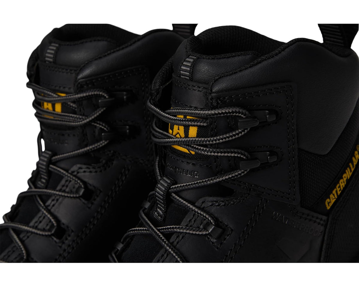 Men's Caterpillar Threshold Rebound Waterproof Non Metallic Composite Toe Black - Eurostride
