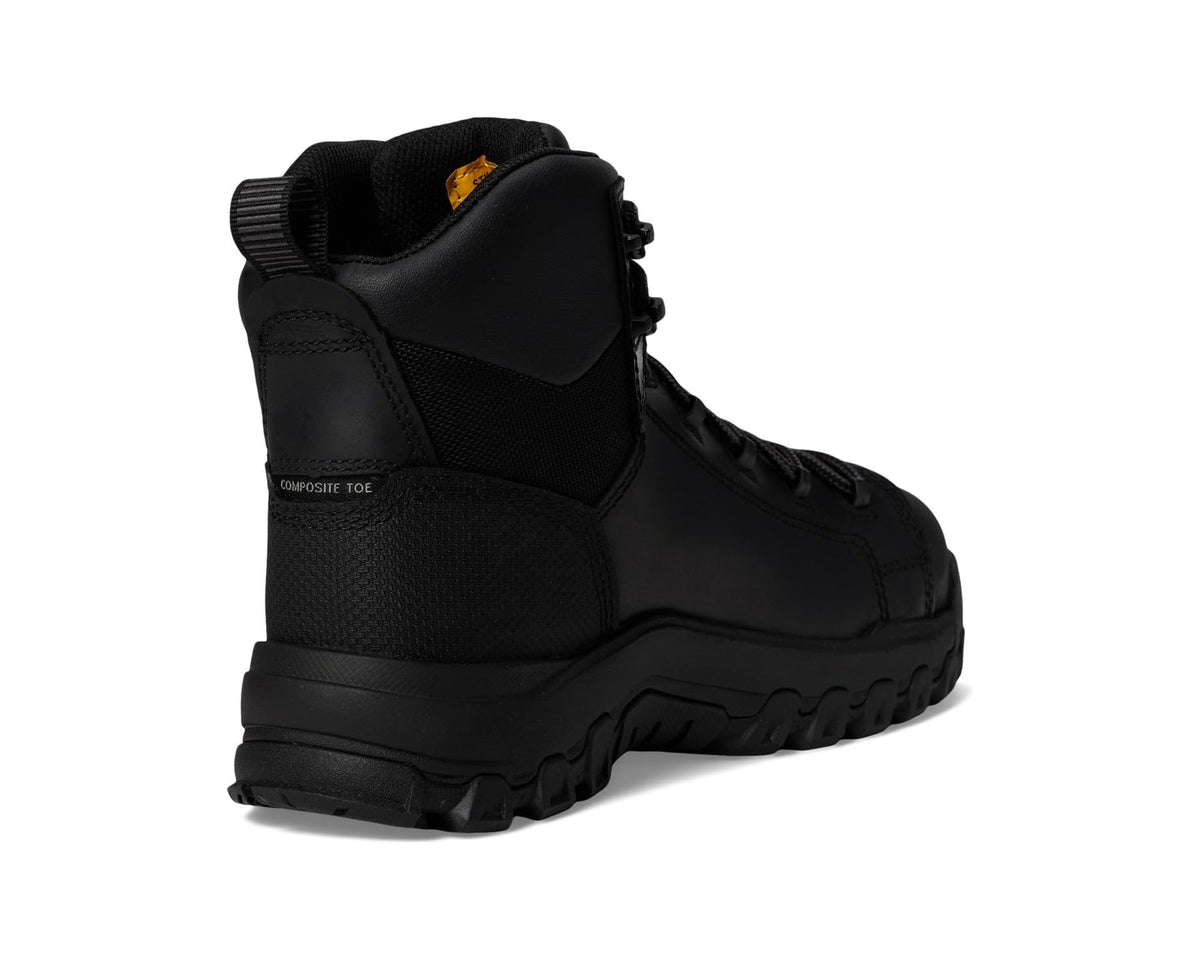 Men's Caterpillar Threshold Rebound Waterproof Non Metallic Composite Toe Black - Eurostride