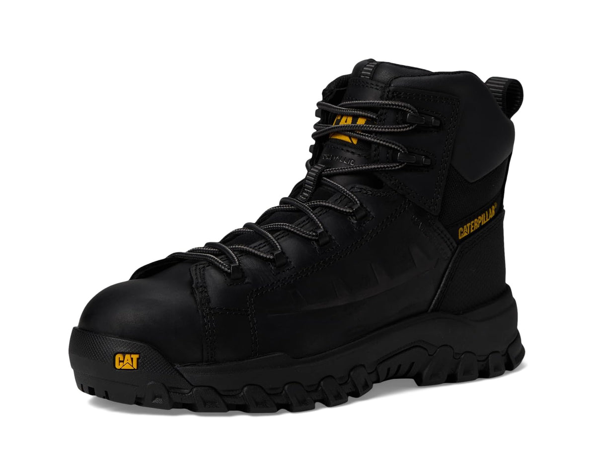 Men's Caterpillar Threshold Rebound Waterproof Non Metallic Composite Toe Black - Eurostride