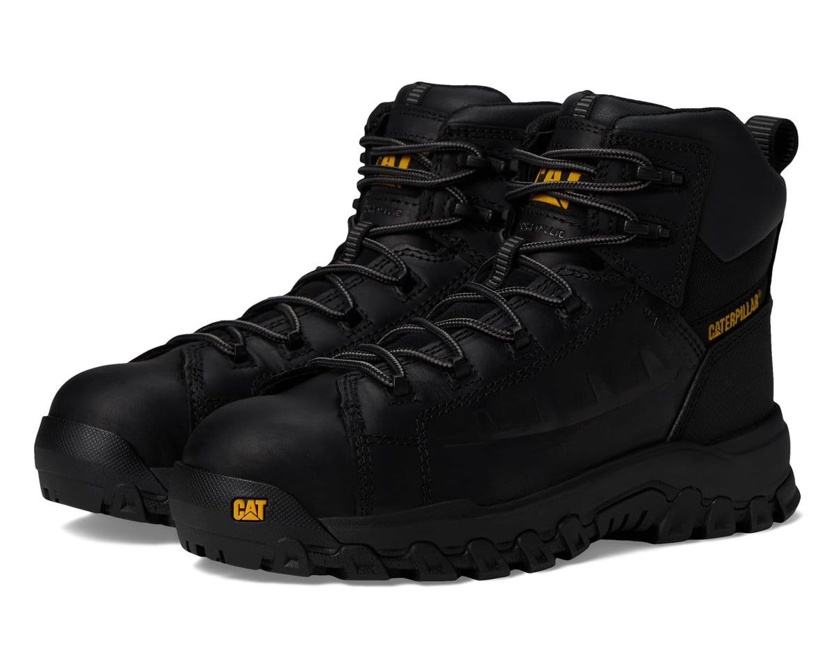 Men's Caterpillar Threshold Rebound Waterproof Non Metallic Composite Toe Black - Eurostride