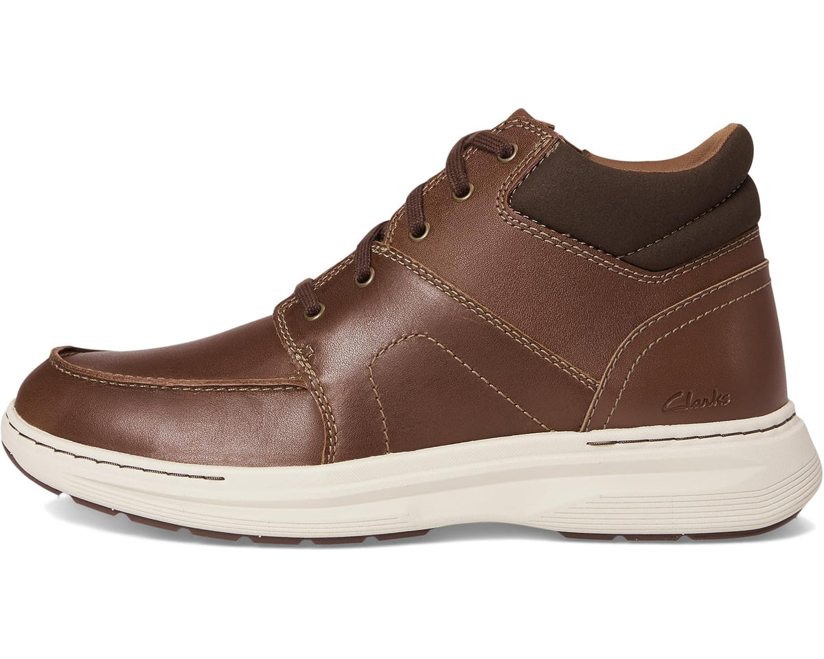 Men's Clarks Craftwell Mid Dark Tan Leather - Eurostride