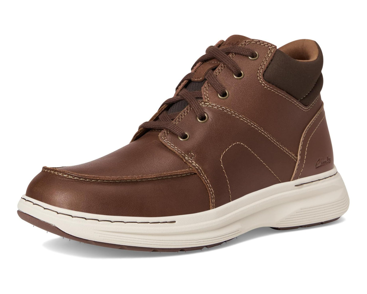 Men's Clarks Craftwell Mid Dark Tan Leather - Eurostride