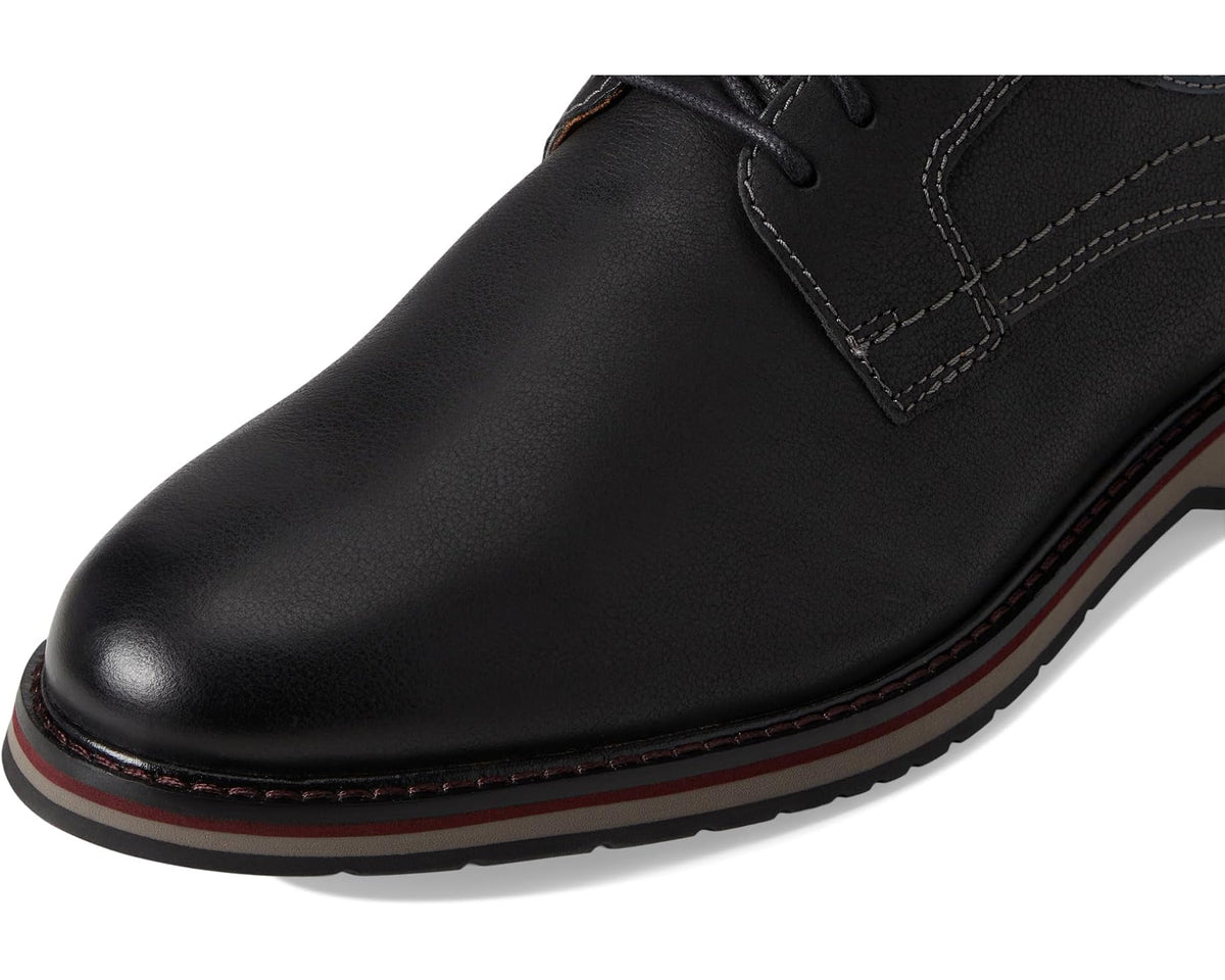 Men's Clarks Monahan Plain Black Leather - Eurostride