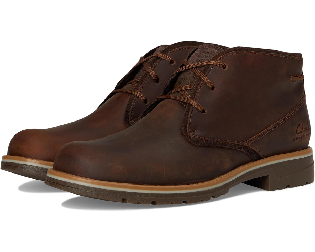 Men's Clarks Morris Peak Waterproof Beeswax Leather - Eurostride
