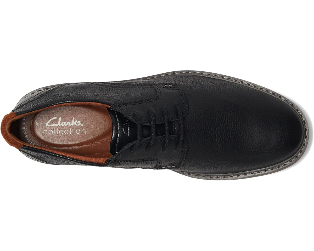 Men's Clarks Radcliff Low Black Leather - Eurostride
