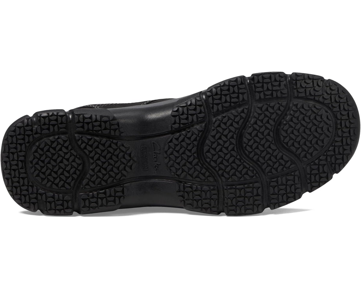 Men's Clarks Walpath Low Black Leather - Eurostride