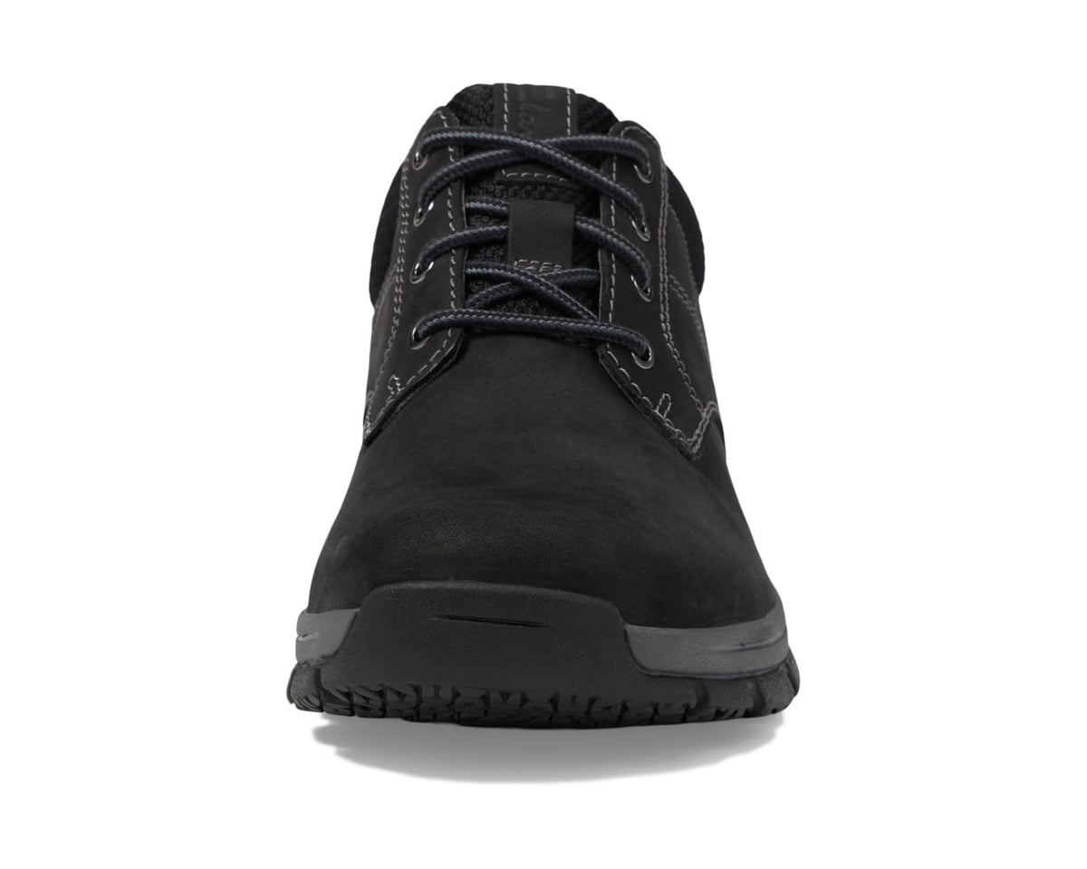 Men's Clarks Walpath Low Black Leather - Eurostride