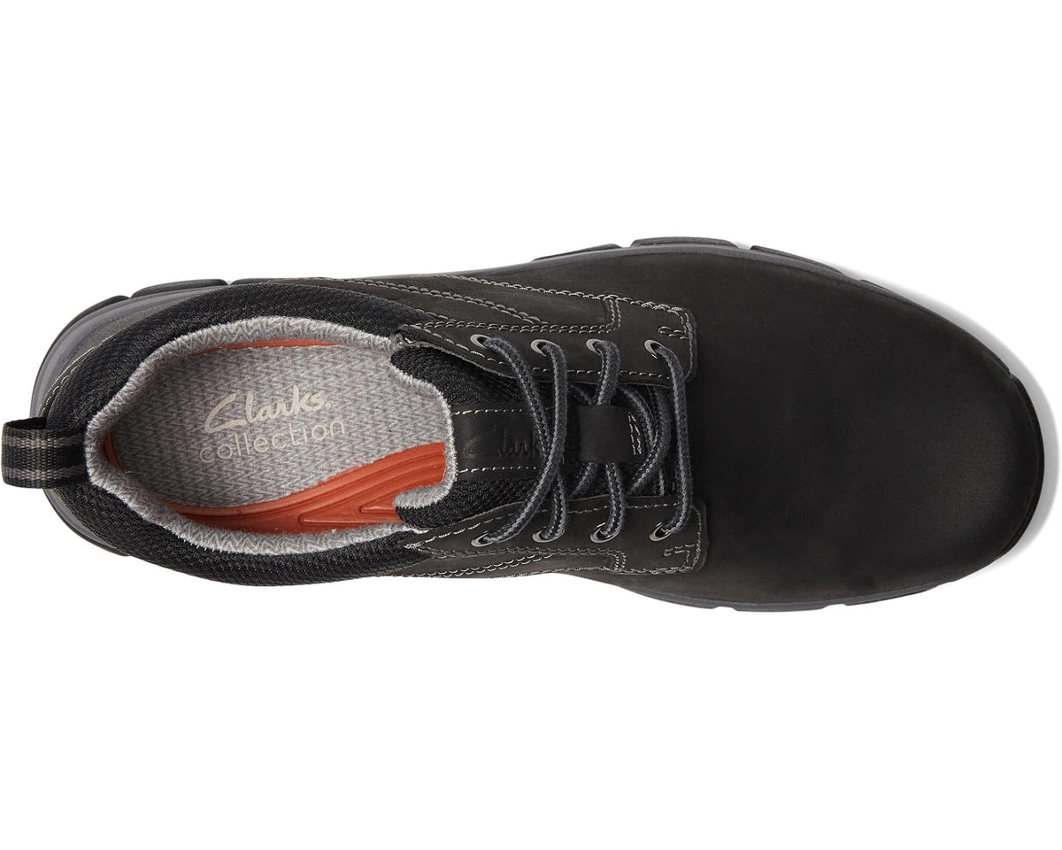 Men's Clarks Walpath Low Black Leather - Eurostride