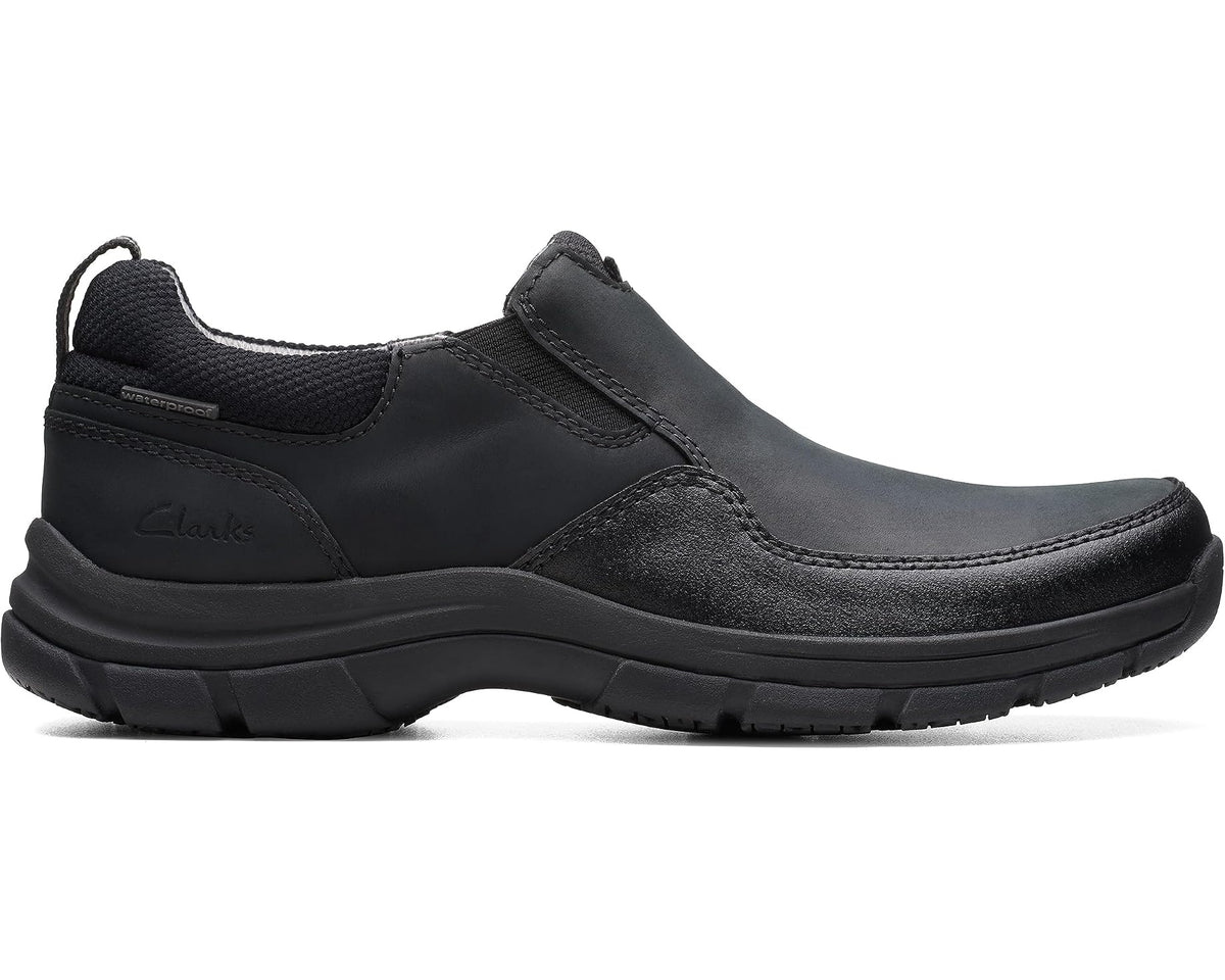 Men's Clarks Walpath Step Black Leather - Eurostride