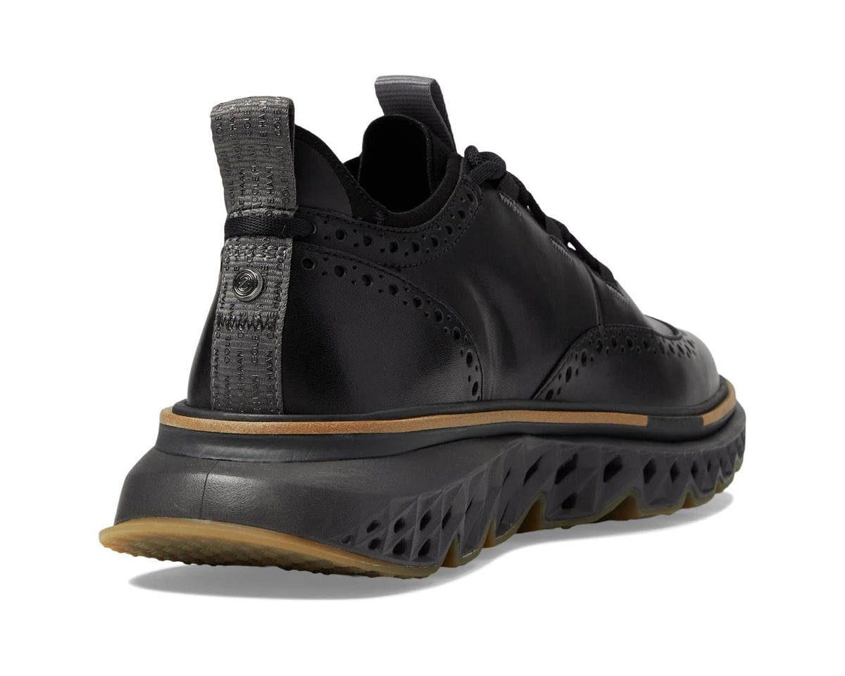 Men's Cole Haan 5.Zerogrand Wingtip Oxford Black/Pavement - Eurostride