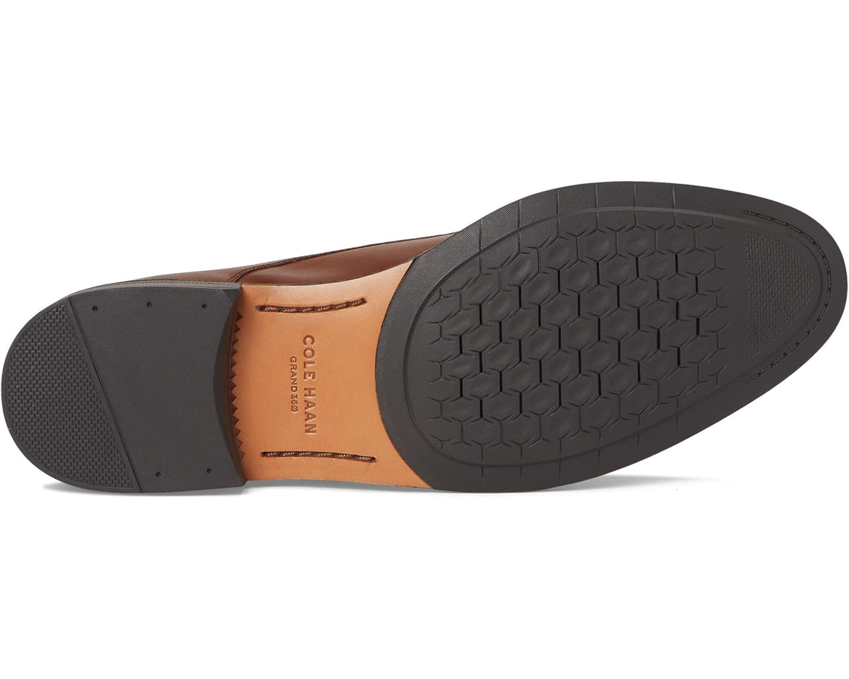 Men's Cole Haan Dean Grand Cap Toe Oxfords Brit Tan/Dark Chocolate/Natural - Eurostride